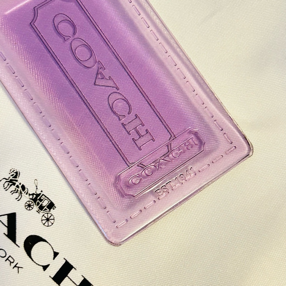 💰SOLD💰NWOT Coach 1941 Tag Keychain/ Bag Charm - Picture 5 of 13